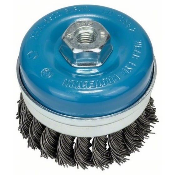 Чашечная щетка BOSCH М14 0.8x90мм пучки сталь 1608614000 №1