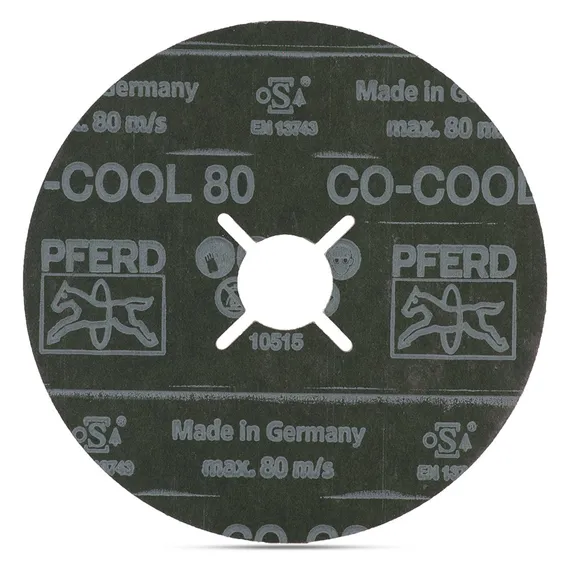 Круг шлифовальный фибровый PFERD FS 125x22 мм CO-COOL Р80 696996
