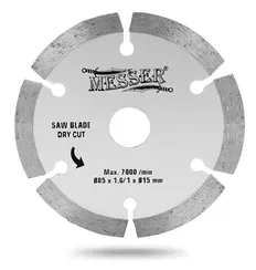Алмазный диск Messer 85х15х1,6х1 мм по бетону, камню и плитке