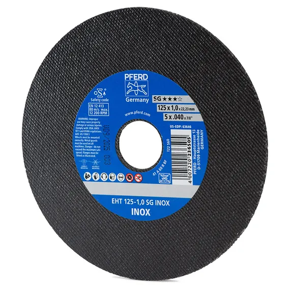 PFERD SG 125x1x22,23 мм INOX 095829