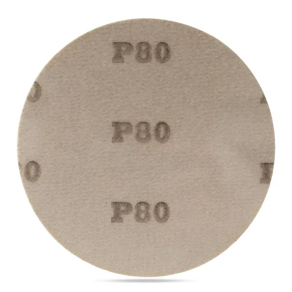 Шлифовальный круг на липучке 125 мм P80 FB фото стороны липучки
