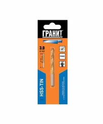 Сверло по металлу HSS-Tin 3,0х61/33