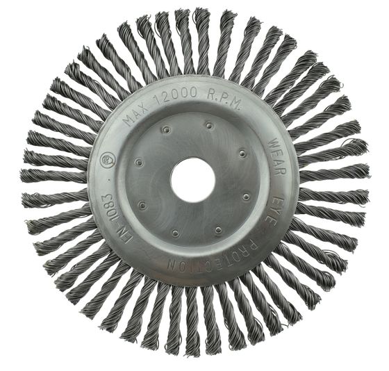 Щетка дисковая витая Fix Steel 175 x 6 x 22,2 мм ворс сталь №1