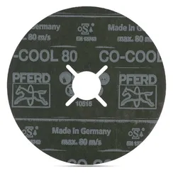 Круг фибровый PFERD FS 125x22 мм CO-COOL Р80 - 25 шт/уп