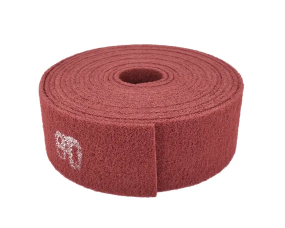 Скотч брайт FLEXOVIT рулон красный 115 мм x 10 м Р80