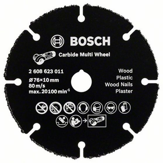 Твердосплавный отрезной круг BOSCH 76х1х10 мм Multi Wheel