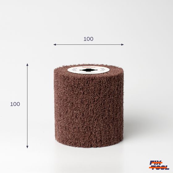 Шлифовальный валик нетканый Fix-Brite 100х100х19 EXTRA COARSE А (P60) №3