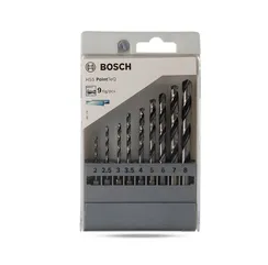Набор из 9 сверл Bosch HSS PointTeQ с шестигранным хвостовиком, 2–8 мм
