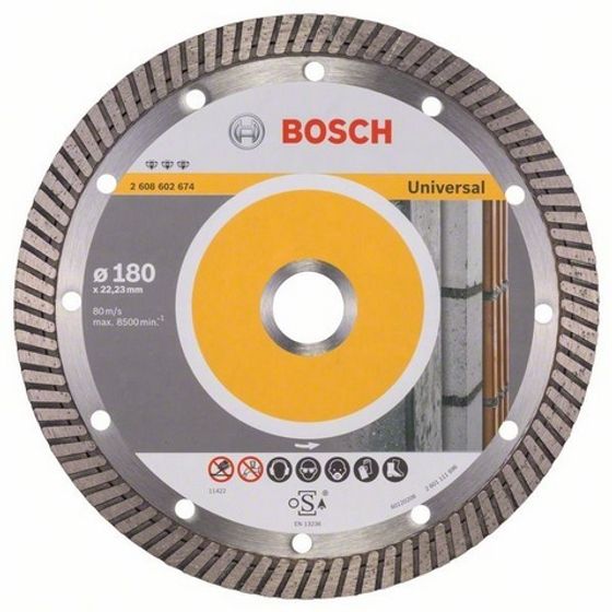 Алмазный диск Bosch Best for Universal Turbo 180х22,23 мм. 2608602674