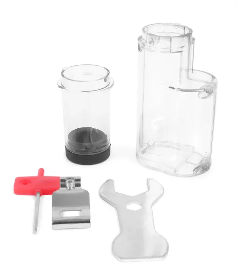 Шестигранный ключ, съемная поясная скоба, приемные контейнеры для хвостовиков заклепок