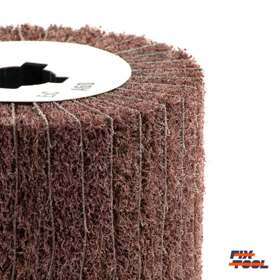 Шлифовальный валик комбинированный Fix-Brite 100x100x19 Extra Coarse A + P60 №1