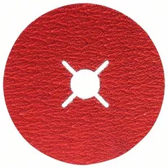 Фибровый круг Bosch 125 мм P80 Best for Metal + Inox - 50 шт/уп