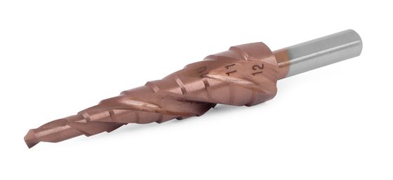 Ступенчатое спиральное сверло Messer 4 - 12 мм HSS CO 9 ступеней №1