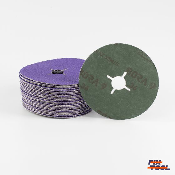 Круг фибровый Bora 9 P36 125 мм х 22 мм - 25 шт/уп №4