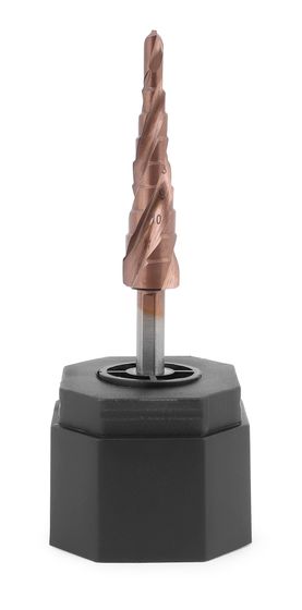 Ступенчатое спиральное сверло Messer 4 - 12 мм HSS CO 9 ступеней №2