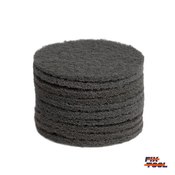 Фото №3 Круг скотч-брайт нетканый 125 мм Fix-Tool Ultra Fine P600