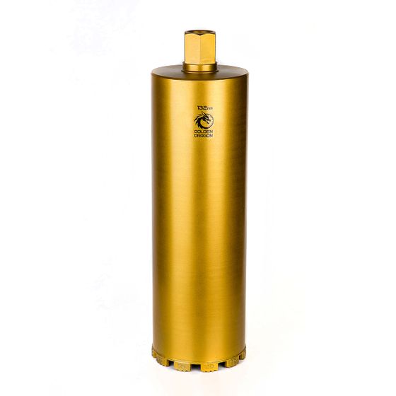 Коронка алмазная по бетону 132x400 мм Golden Dragon 1 1/4" UNC №1