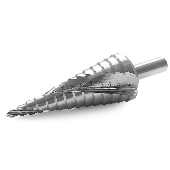 Ступенчатое спиральное сверло Messer-Optima 4-30 мм 14 ступеней №1