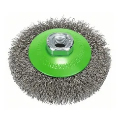 Коническая щетка Bosch М14 0,35х100 мм пучки нержавеющая сталь