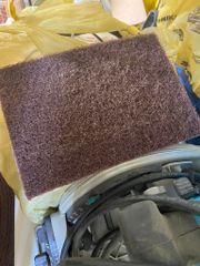 Скотч брайт FB лист бордовый 158 мм x 224 мм Medium P120 №1