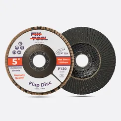 Круг лепестковый торцевой 125x22 мм Fix-Tool Z P120 INOX