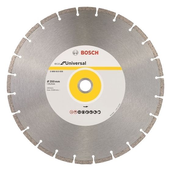 Алмазный диск Bosch ECO Universal 350х25,4 мм 2608615035