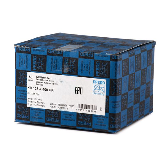 Шлифовальный круг 125 мм на липучке P400 PFERD №3