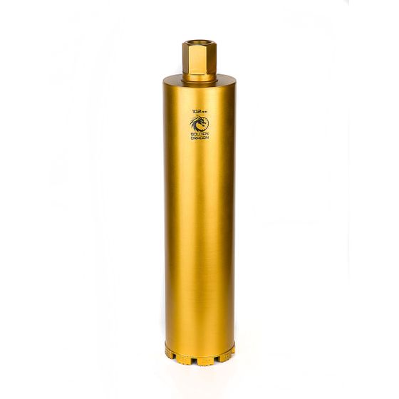 Коронка алмазная по бетону 102x400 мм Golden Dragon 1 1/4" UNC №1