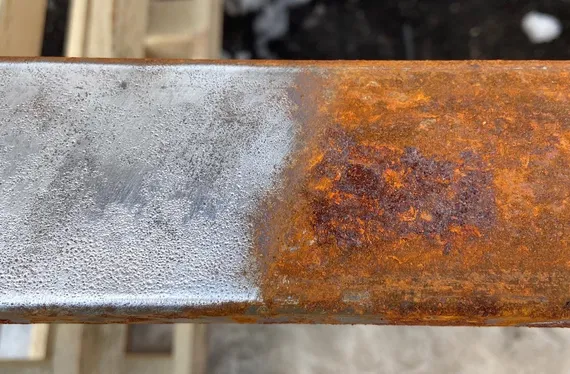 Круг 3М Scotch-Brite™ Clean&amp;Strip XT Purple™ результаты работы