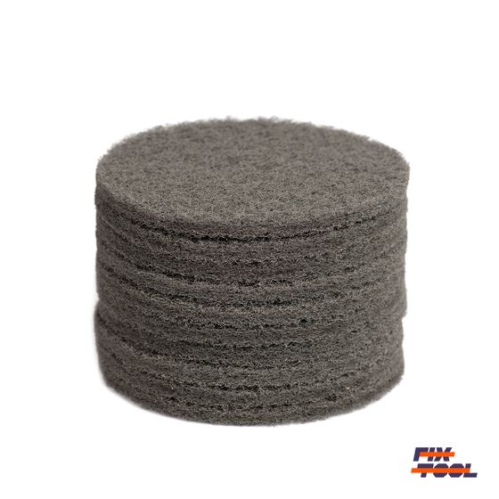 Круг скотч-брайт нетканый 125 мм Fix-Tool Super Fine P1000 10 шт/уп №2 Круг скотч-брайт нетканый 125 мм Fix-Tool Super Fine P1000 10 шт/уп №2