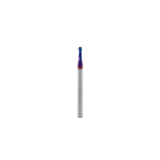 Концевая фреза с плоским торцом 2,5x7,5x50 мм 2 зуба, HRC 65, Nano Blue №1