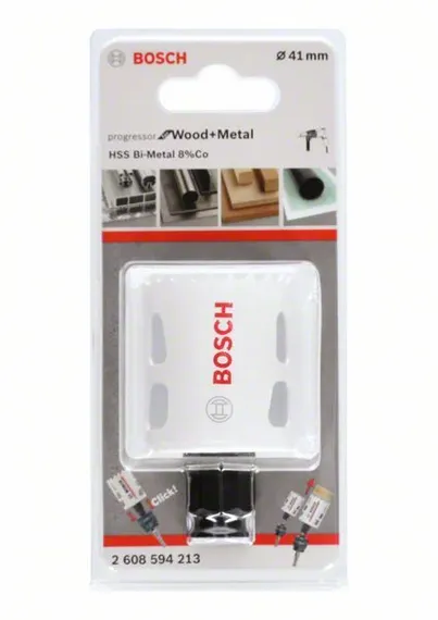 Коронка биметаллическая 41 мм Bosch Progressor в коробке