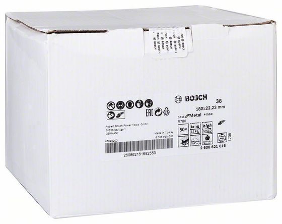 Фибровый круг Bosch 180 мм P36 Best for Metal + Inox - 50 шт/уп №2 Фибровый круг Bosch 180 мм P36 Best for Metal + Inox - 50 шт/уп №2