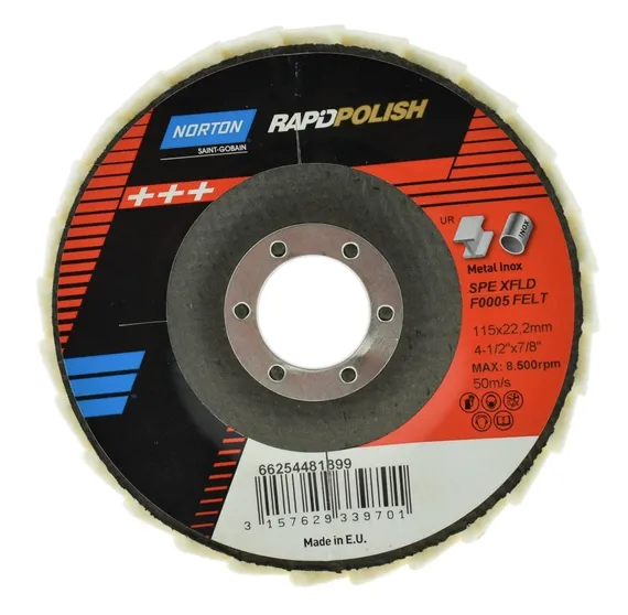 Полировальный круг 115х22 мм Norton Rapid Polish 66254481899