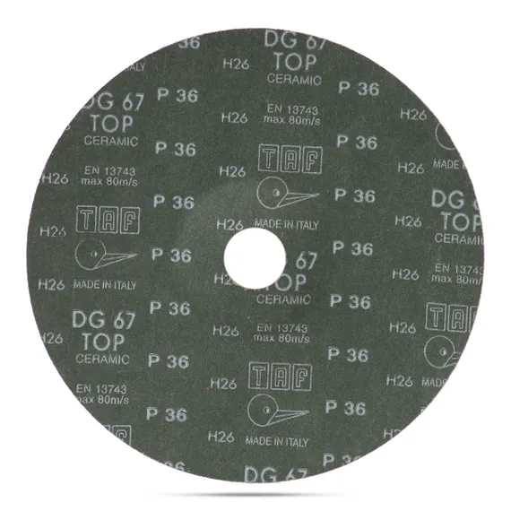 Фото №2 Круг фибровый 180 мм x 22 мм P36 TAF керамика