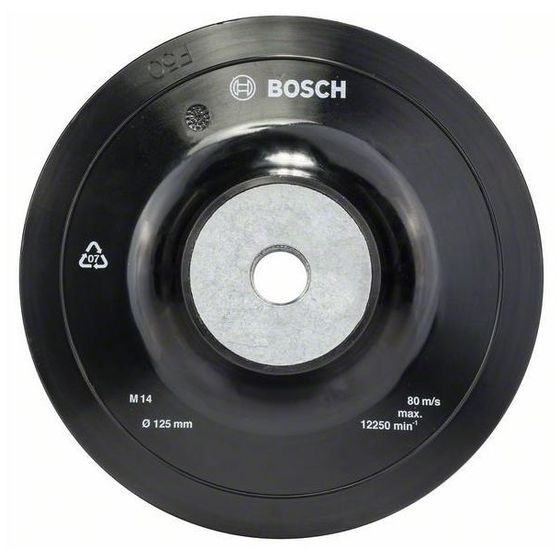Тарелка опорная резиновая для М14 125 мм BOSCH 1608601033 №1