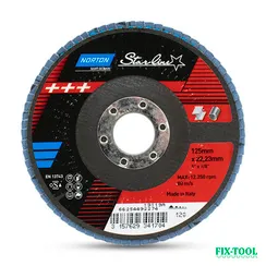 Круг лепестковый торцевой Norton StarLine 125x22 P120 66254492274