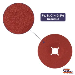 Круг фибровый 125 мм x 22 мм P60 TAF керамика - 25 шт/уп