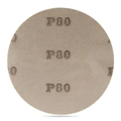 Шлифовальный круг на липучке Fix-Tool, d125 мм, P80, без отверстий, 100 шт./упак.