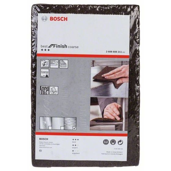 Скотч брайт BOSCH лист коричневый 152 x 229 мм Coarse №3 Скотч брайт BOSCH лист коричневый 152 x 229 мм Coarse №3