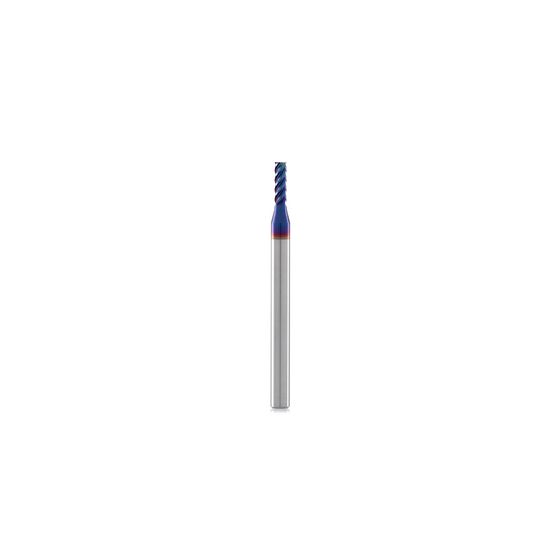 Концевая фреза с плоским торцом 2,5x8,0x50 мм 4 зуба, HRC 65, Nano Blue №1