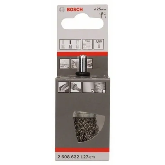 Bosch 6мм 0.3 x 25 мм витая INOX 2608622127