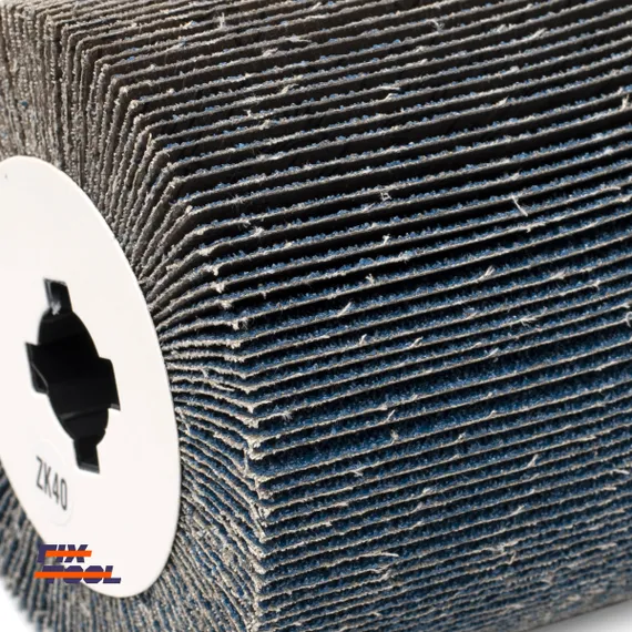 Фото №3 Лепестковый шлифовальный валик 100x100x19 Fix-Tool Zirconia P40