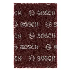 Скотч брайт BOSCH лист бордовый 152 x 226 мм Medium