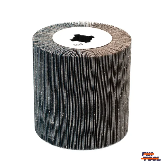 Фото №2 Лепестковый шлифовальный валик 100x100x19 Fix-Tool Zirconia P80