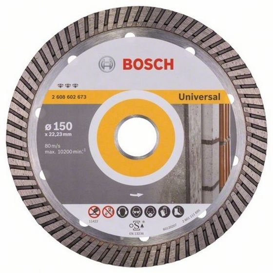 Алмазный диск Bosch Best for Universal Turbo 150х22,23 мм. 2608602673