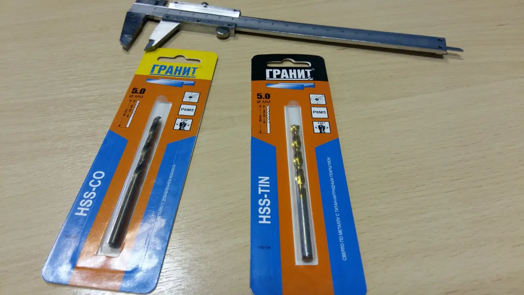Какая разница в сверлах по металлу HSS-Co и HSS-Tin